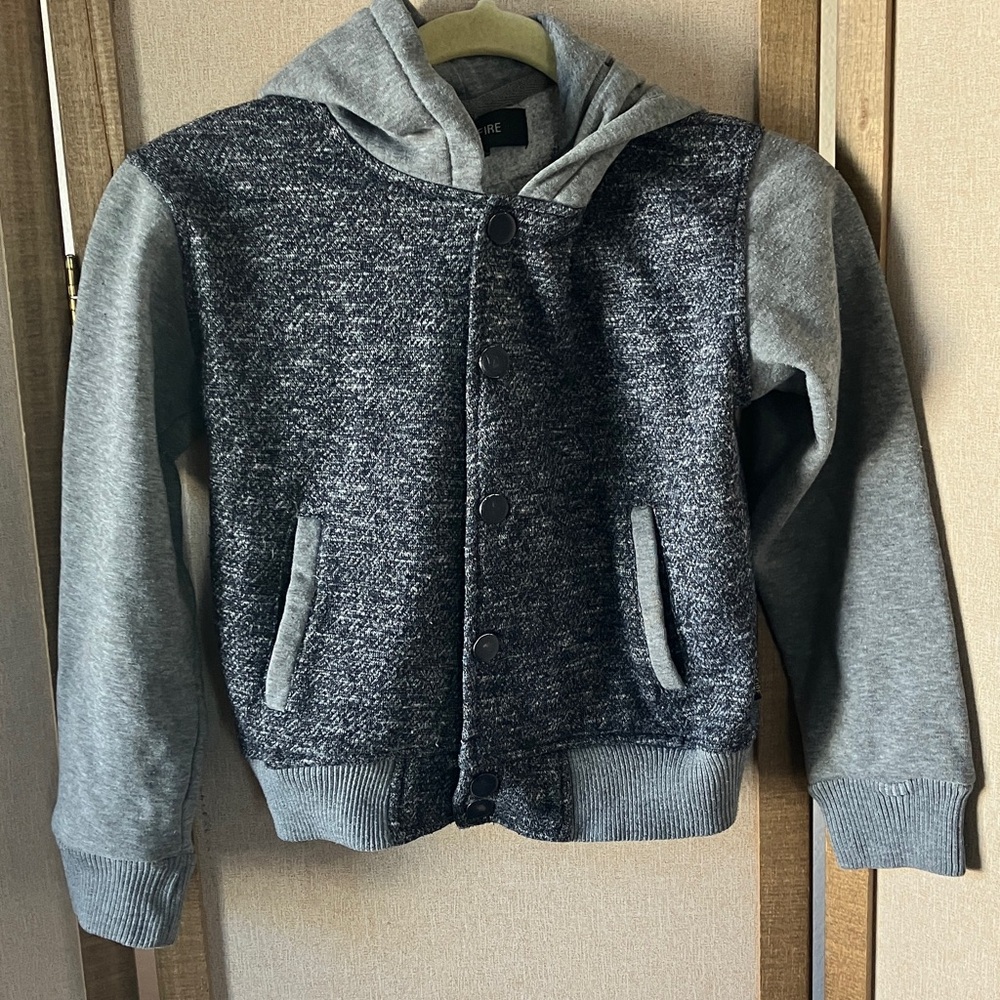 Ring of Fire Charcoal Gray children’s hooded sweatshirt medium